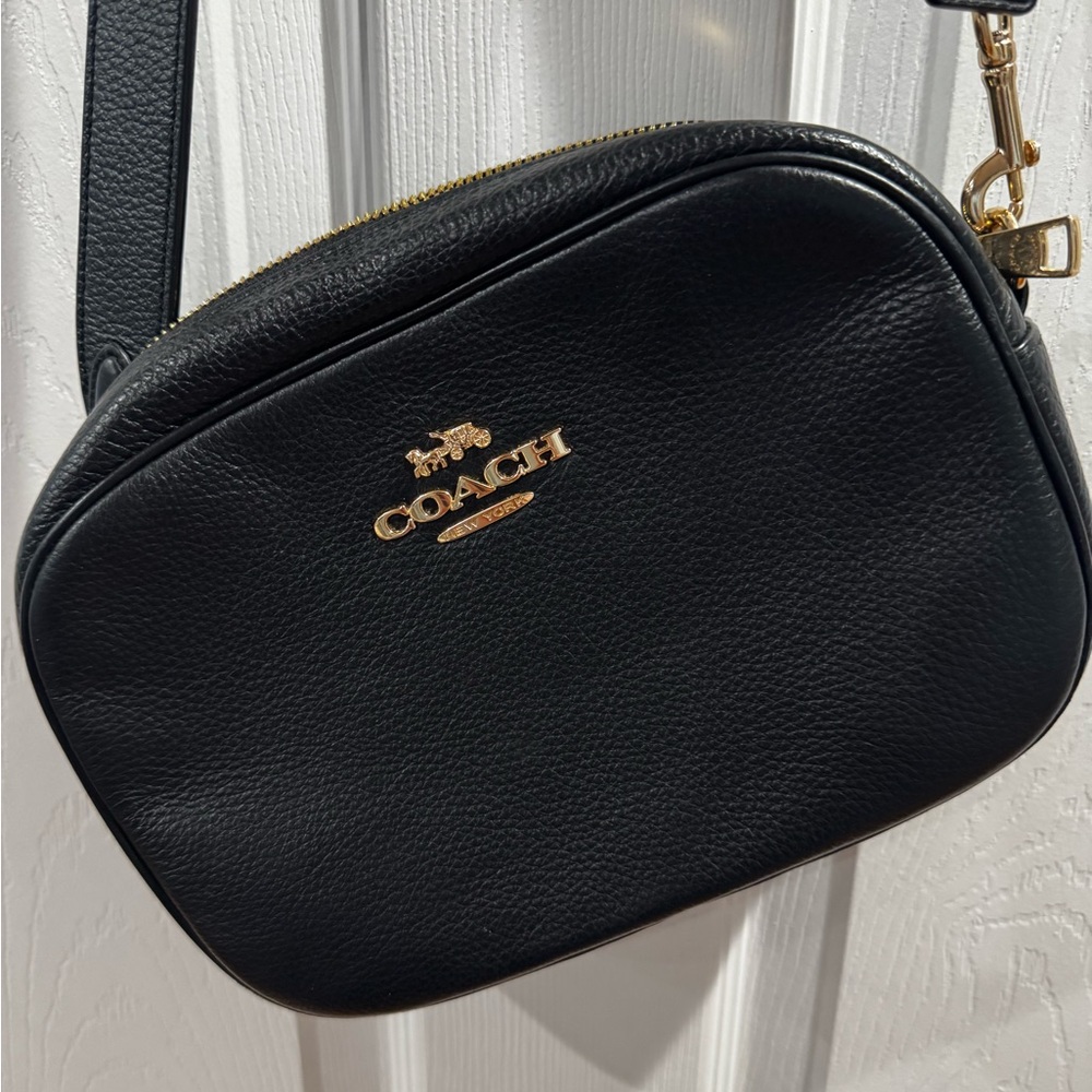 Coach Black Leather Crossbody Bag